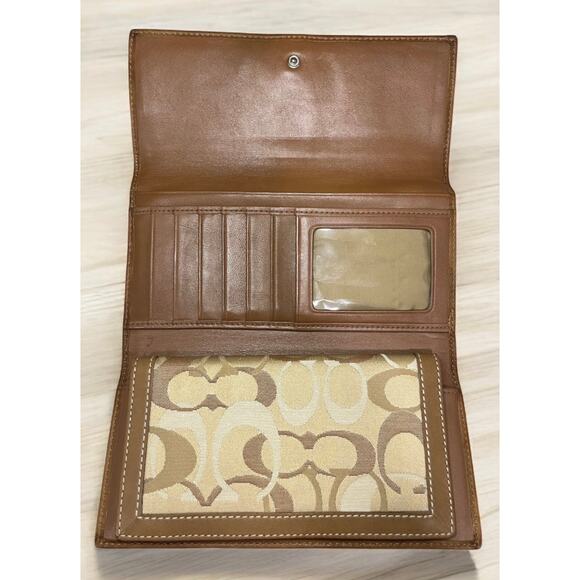 Y2K Coach 10995 Chelsea Optic Signature Turn Lock Satchel & Checkbook Wallet - Picture 9 of 16